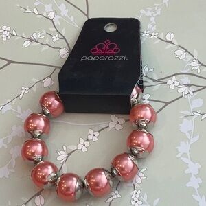 ❄️ Paparazzi | Pink and Silver Shimmering Bead Bracelet Boho Beach Vibes